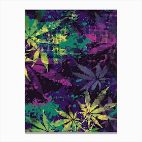 Psychedelic Marijuana Canvas Print