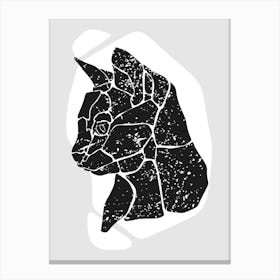 Cat Head Canvas Print