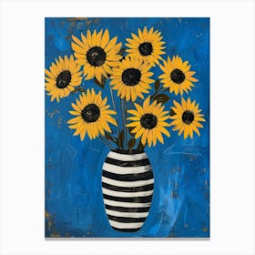 Sunflowers In A Vase 33 Canvas Print