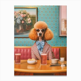 A Poodle Dog 2 Canvas Print