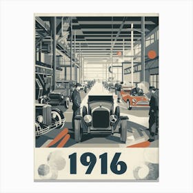 Aihrgdesign A Vintage Industrial Poster Celebrating Automobil B89b93be 8532 4236 A145 429bdb19cd80 1 Canvas Print