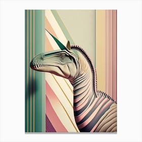 Saurophaganax Pastel Dinosaur Canvas Print