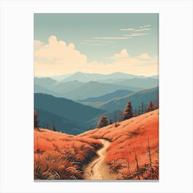 Appalachian Trail Usa 1 Hiking Trail Landscape Canvas Print