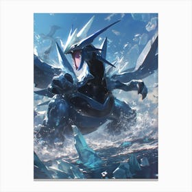 Dialga Pokemon Anime Manga Japan Poster Canvas Print