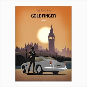 James Bond Goldfinger Canvas Print