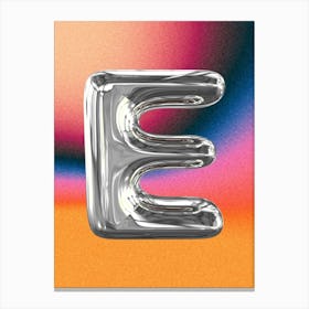 Chrome E Poster Canvas Print