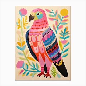 Pink Scandi Golden Eagle 3 Canvas Print