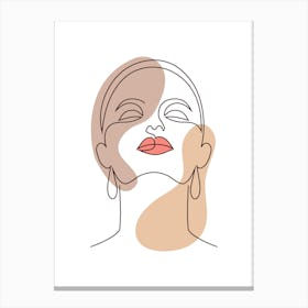 Portrait Of A Woman.6 Canvas Print