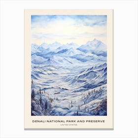 Denali National Park And Preserve United States Of America 1 Poster Canvas Print