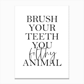 Brushteeth Canvas Print