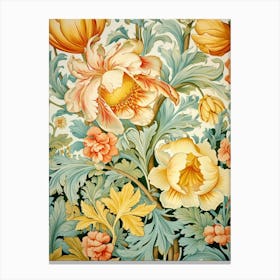 Victorian Floral Wallpaper 2 Canvas Print