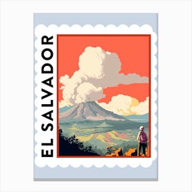 El Salvador 1 Travel Stamp Poster Canvas Print