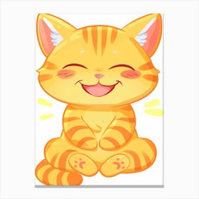 Kawaii Cat 4 Canvas Print