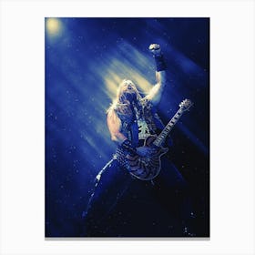 Superstars Zakk Wylde Heavy Metal Black Label Society Canvas Print