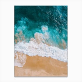 Aerial View Of The Beach 16 Canvas Print