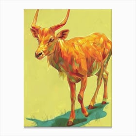 Deer Illustration 12 Canvas Print