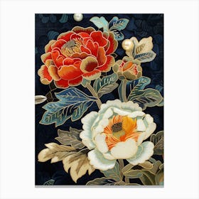 Chinese Silk Painting 7 Canvas Print