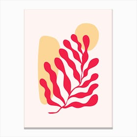 Red Seaweed Canvas Print