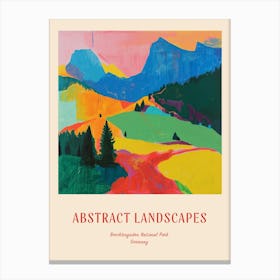 Colourful Abstract Berchtesgaden National Park Germany 5 Poster Canvas Print