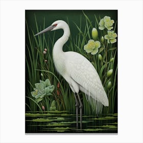 Ohara Koson Inspired Bird Painting Crane 3 Canvas Print