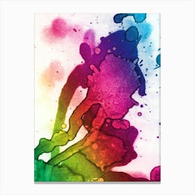 Abstraction Watercolor Stain Canvas Print