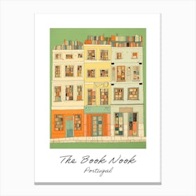 Portugal The Book Nook Pastel Colours 4 Poster Canvas Print
