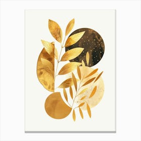 Gold Leaves 4 Canvas Print