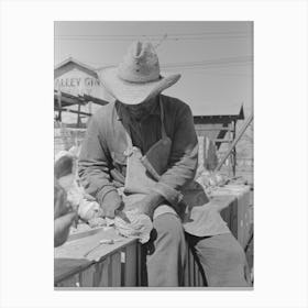 Removing Outer Leaves From Cabbages Before Packing, Alamo, Texas By Russell Lee Canvas Print