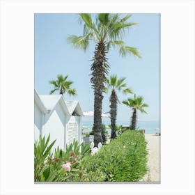 Mediterranean Beach Vibes - Italian Coast - Italy Travel Photography Canvas Print