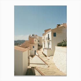 The White Village, Frigiliana, Spain, Travel Photography Analogue Canvas Print