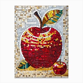 Mosaic Apple Canvas Print