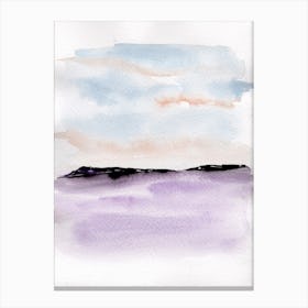 Purple Sea Canvas Print