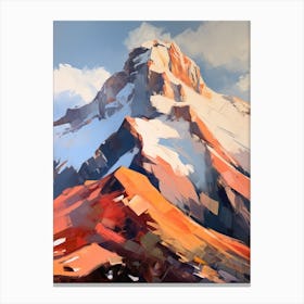 Mount Olympus Greece 2 Mountain Painting Canvas Print