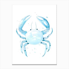 Blue Crab Vector Illustration Canvas Print