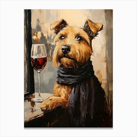 Sophisticated Terrier 4 Canvas Print