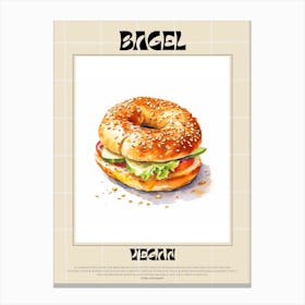 Vegan Bagel 4 Canvas Print