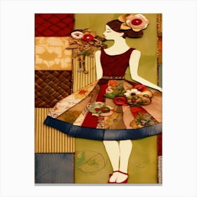 Patchwork Girl Canvas Print