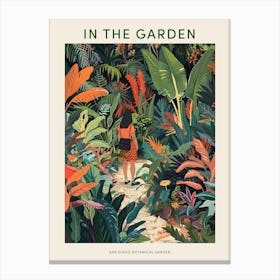 In The Garden Poster San Diego Botanical Garden 4 Canvas Print