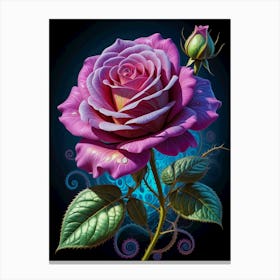 Purple Rose 1 Canvas Print