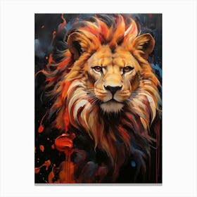Lion painting 1 Canvas Print