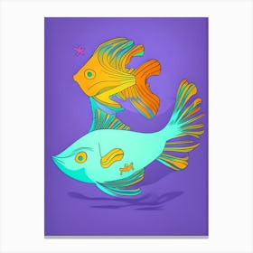 FishingFish02 Canvas Print