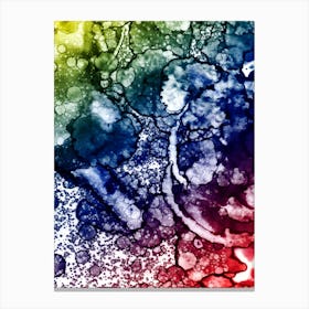 Watercolor Abstraction Colored Spots Canvas Print