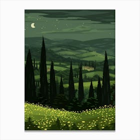 Landscape Of Tuscany 1 Canvas Print