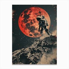 Beautiful Retro Astronaut 16 Canvas Print