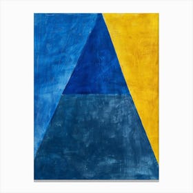 'Blue Triangle' 1 Canvas Print