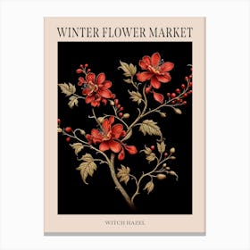 Witch Hazel 1 Winter Flower Market Poster Canvas Print