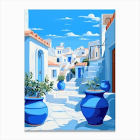 Greek Village Canvas Print
