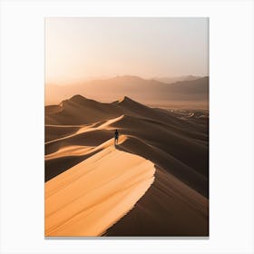 Sunrise In The Desert Canvas Print