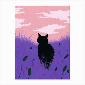 A Cat In The Fields Canvas Print