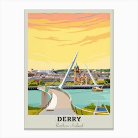 Derry, Northern Ireland Travel Canvas Print